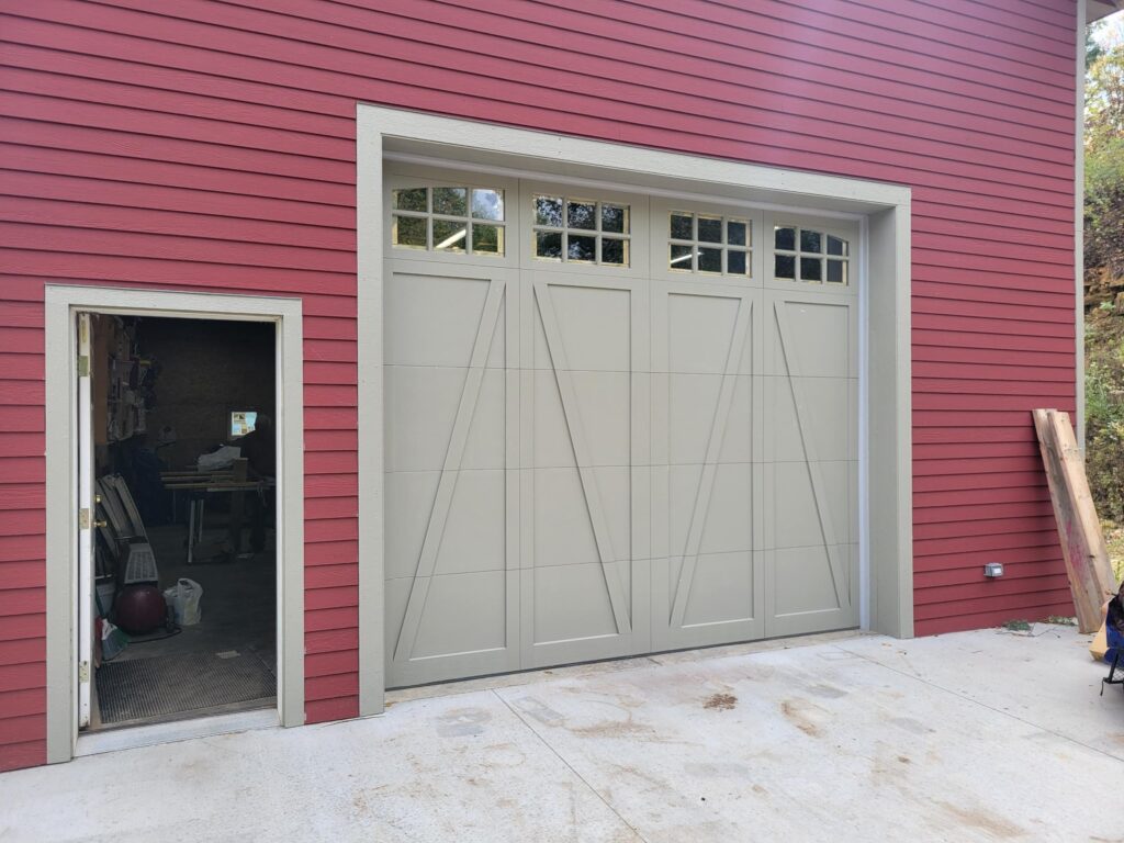 A working door after a garage door repair.